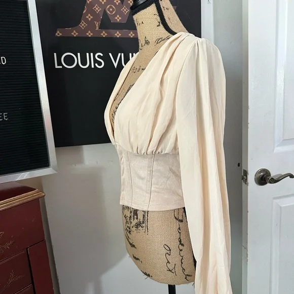 🆕Love X Design Long Sleeve Corset Top - Picture 10 of 16